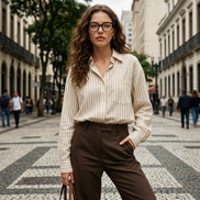 Armação de Grau BALENCIAGA BB01850 Havana