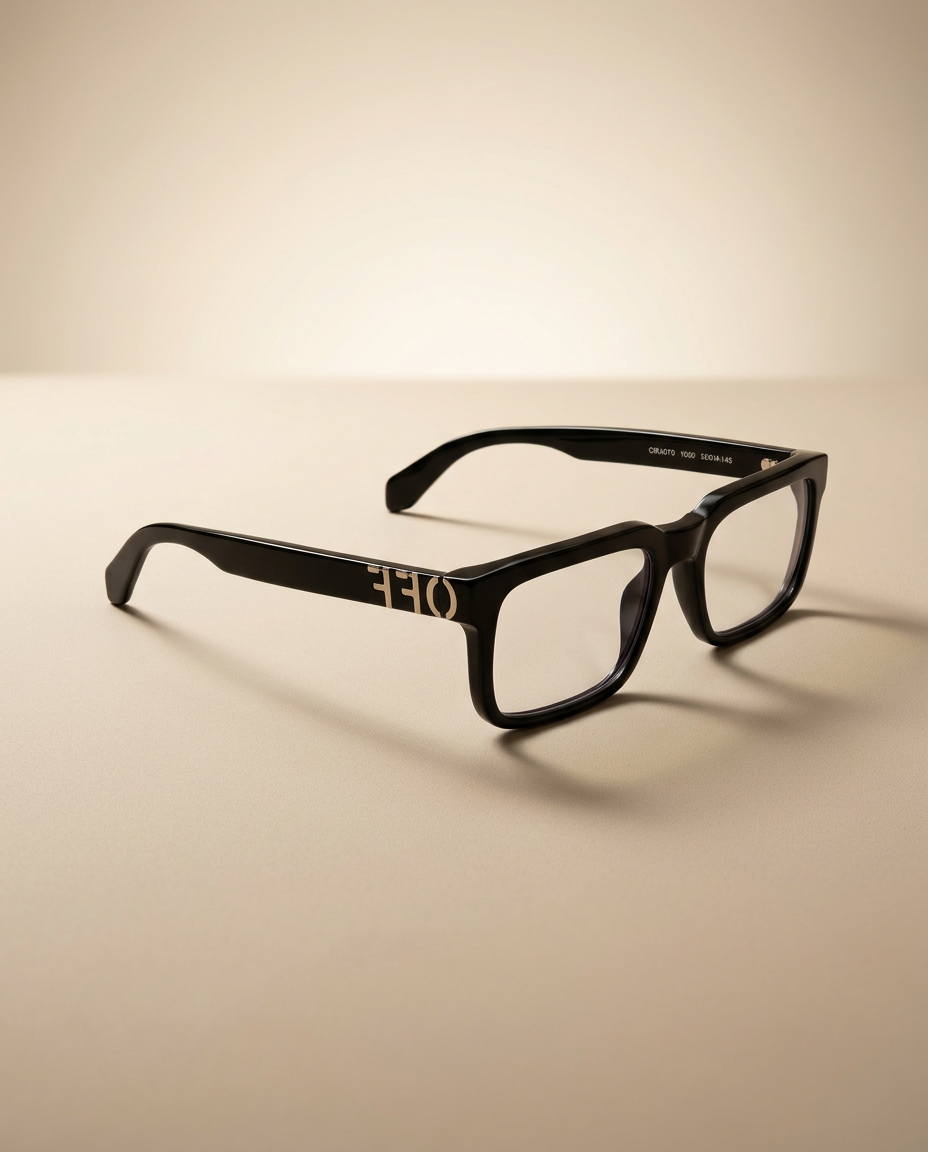Óculos de Grau OFF-WHITE Style Black 70